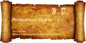 Medgyessy Diána névjegykártya
